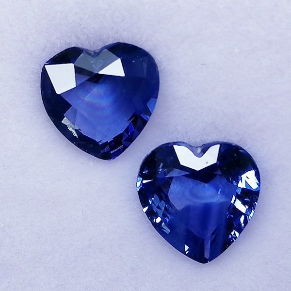 2 pcs  Bleu Saphir  - 2.40 ct - Instituto Gemólogico Español (IGE) - Sri Lanka #1.0