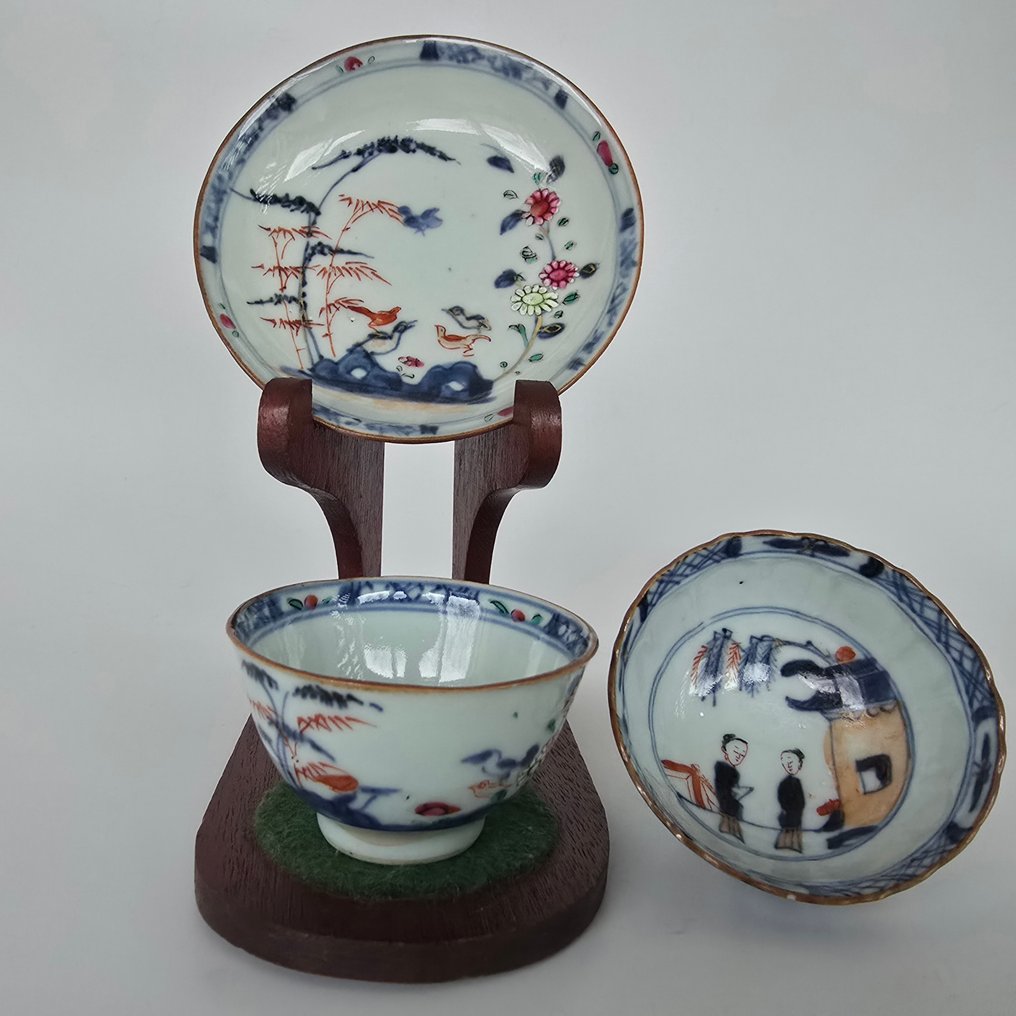 碗 (3) - 瓷器 - 人物和竹子 #1.0