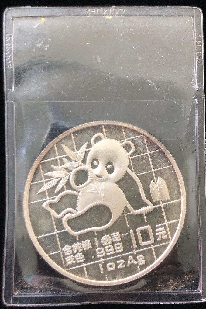 China. 10 Yuan 1989 Panda 1 oz (No reserve price) #1.0