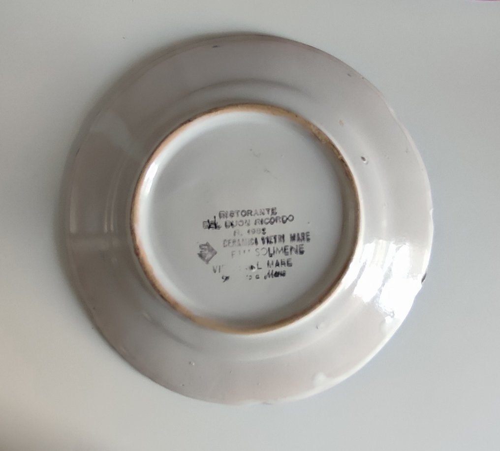 Solimene Vietri - Πιάτο (8) - Κεραμικό - Buon Ricordo #3.2