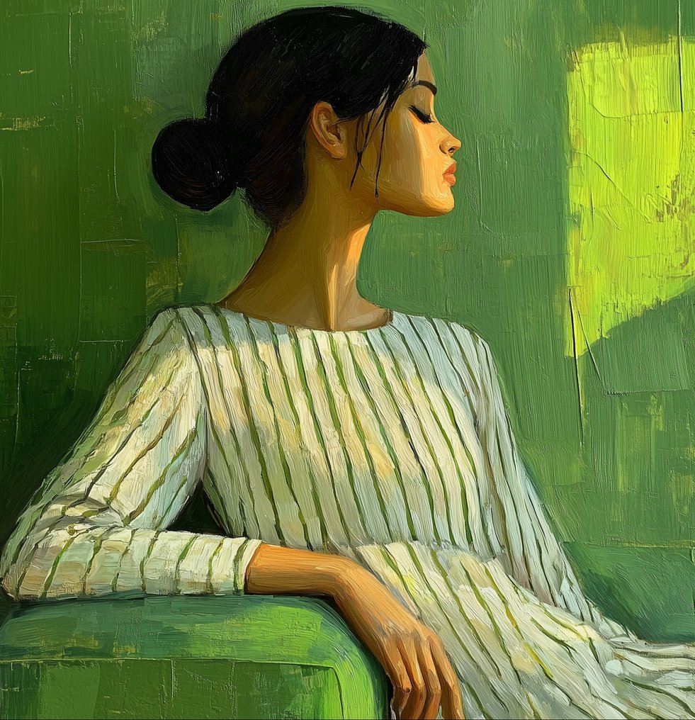 Irina Collins - Green Silence XL · NO Reserve #1.0