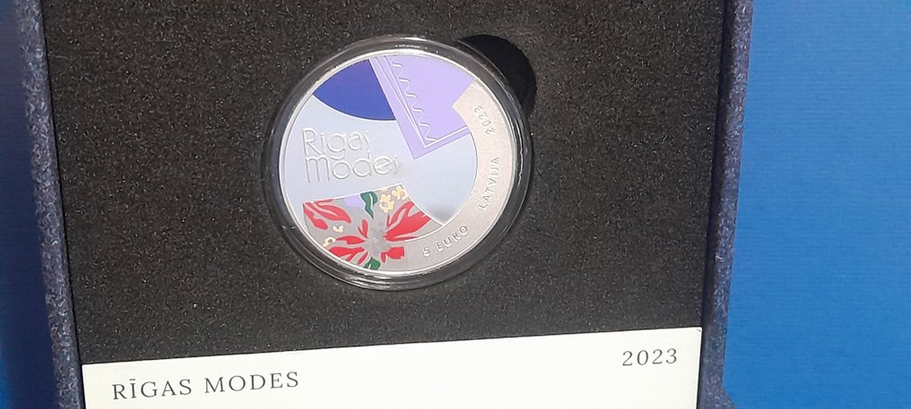 Latvia. 5 Euro 2023 "Riga fashion" Proof (No reserve price) #2.1