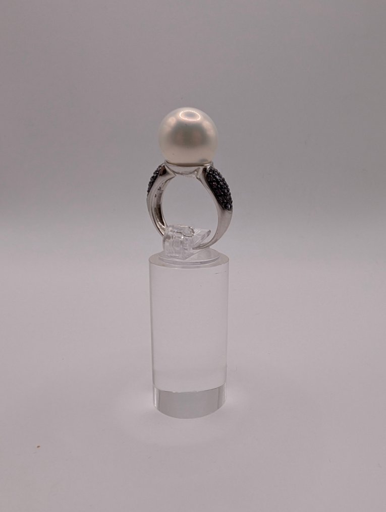Sans prix de réserve - Bague Argent Perle - Zircon #1.0