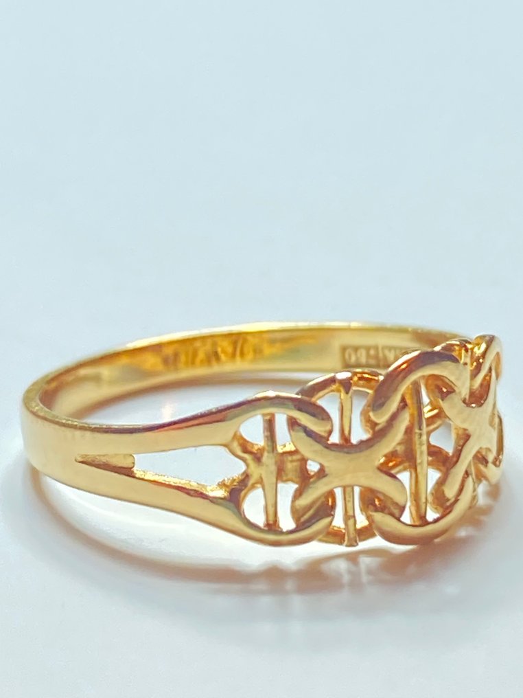 χωρίς τιμή ασφαλείας - Δαχτυλίδι - 18 καράτια Κίτρινο χρυσό #3.2