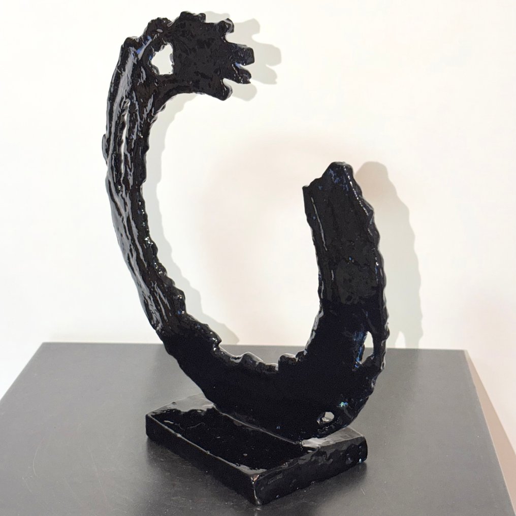 Abdoulaye Derme - 雕塑, La Vague Éternelle - 24 cm - 冷漆青铜 #3.2
