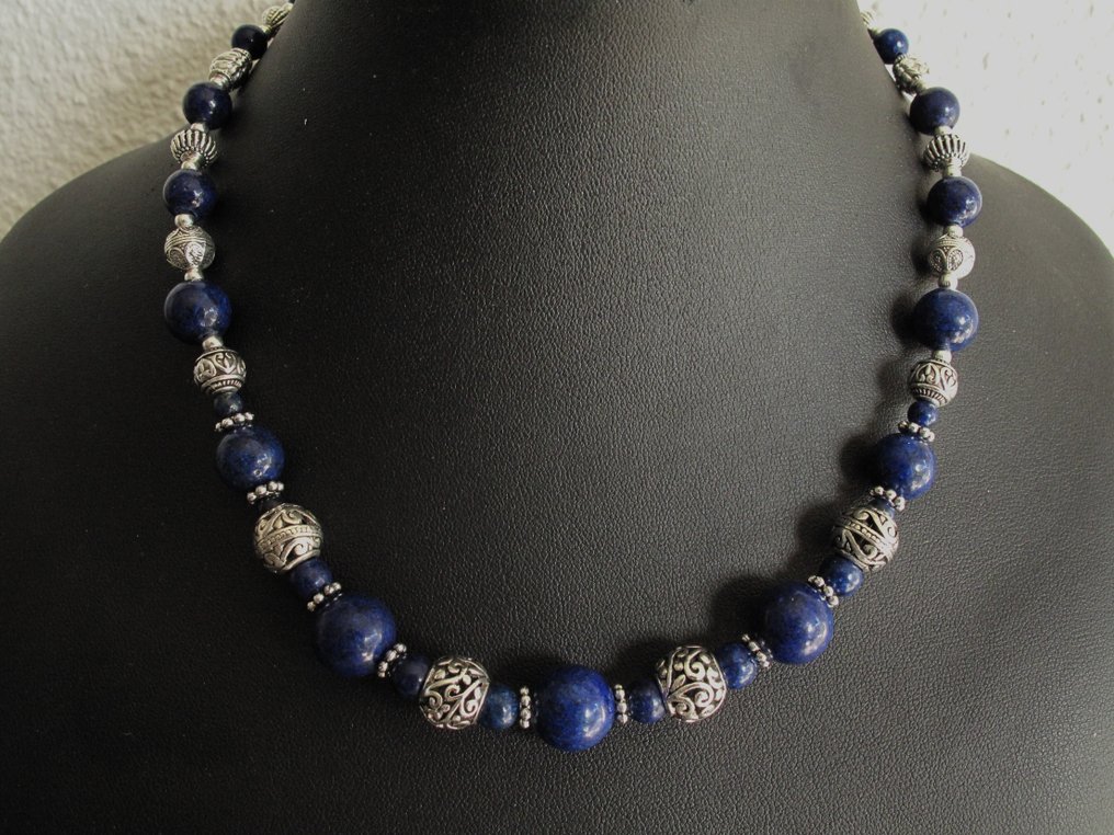 金属, Lapis lazuli - 项链 - (x2) Rajasthan #4.3