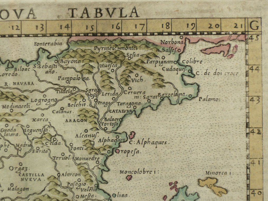 Ισπανία - Πορτογαλία; Girolamo Ruscelli - Hispania nova tabula - 1561 #3.2