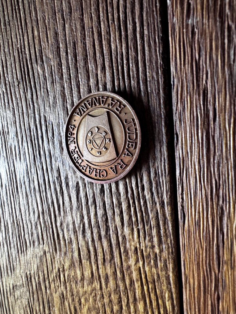 1900年R.A.M 共济会标记代币/“便士”——古代描述. 1900  (没有保留价) #2.1