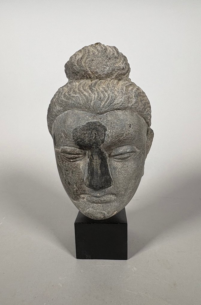 印度-希腊王国， Ier – IIe 石 佛像雕塑 - 24 cm #2.1