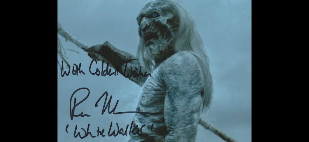 Game of Thrones - Signed by Ross Mullan (White Walker) #4.3