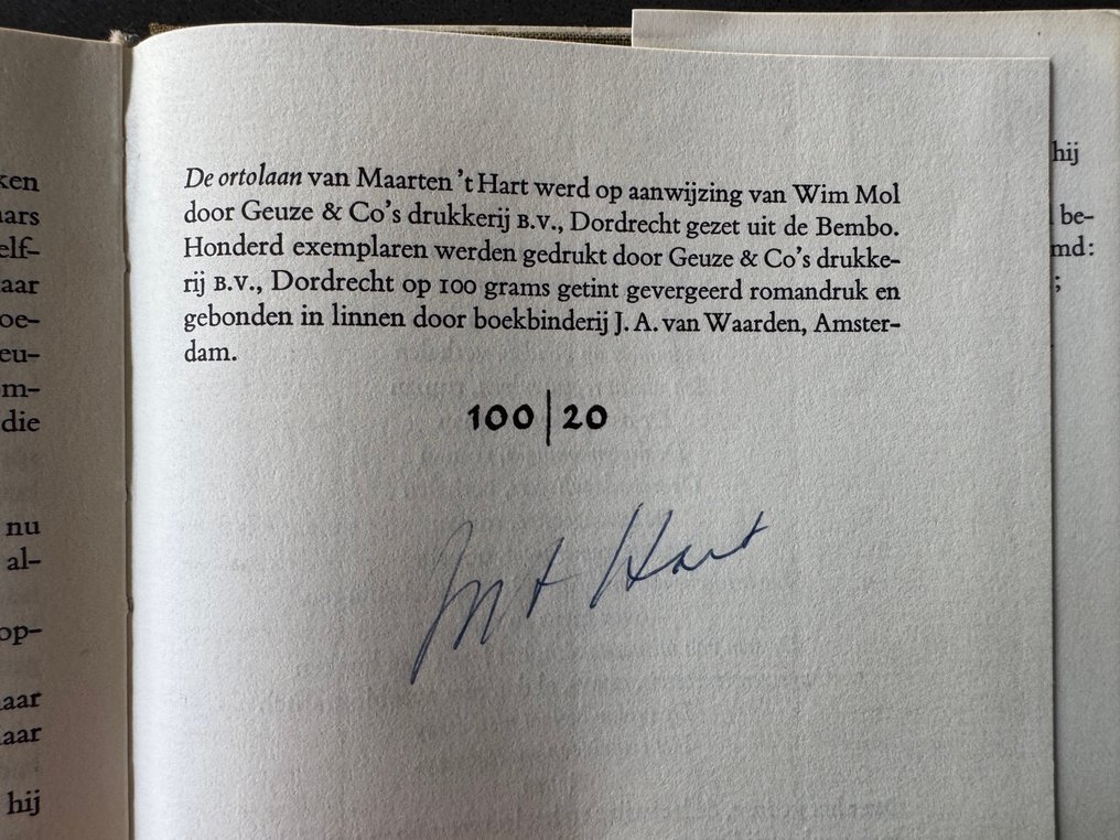 Maarten 't Hart - De ortolaan (Luxe-exemplaar) - 1984 #3.2
