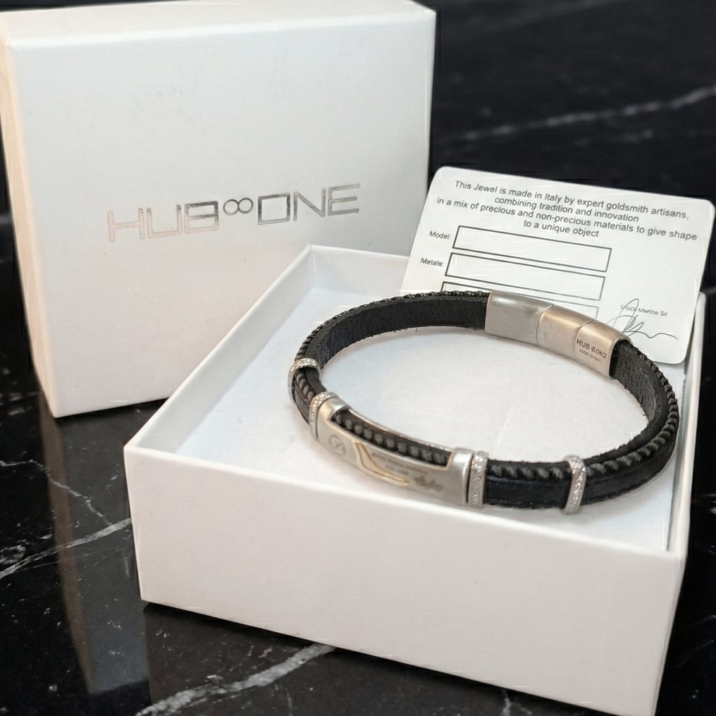 18 克拉 - 基础手链，采用手术不锈钢制作, 黃金 - 手鈪 - 意大利制造 #4.3