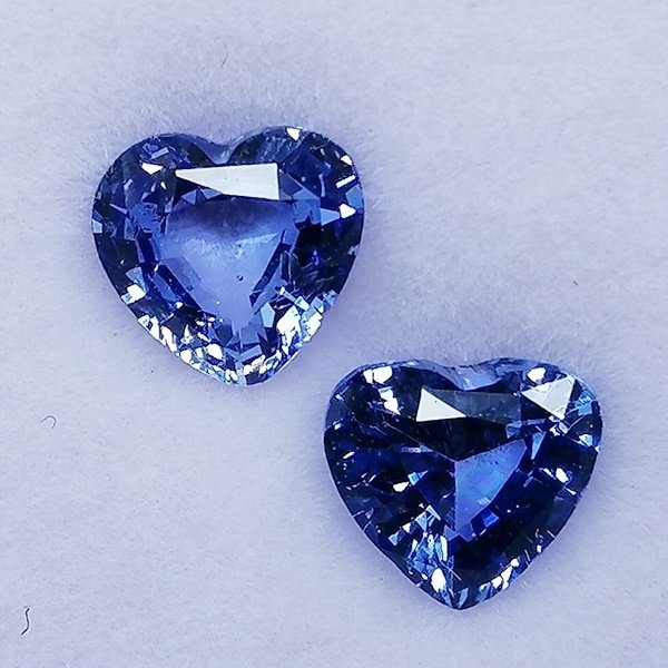 2 pcs  蓝色 蓝宝石  - 1.67 ct - 西班牙宝石学院（IGE） - 斯里兰卡 #3.2