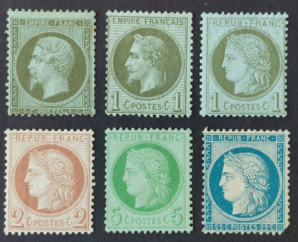 França  - Período clássico, conjunto de 6 selos novos* #1.0