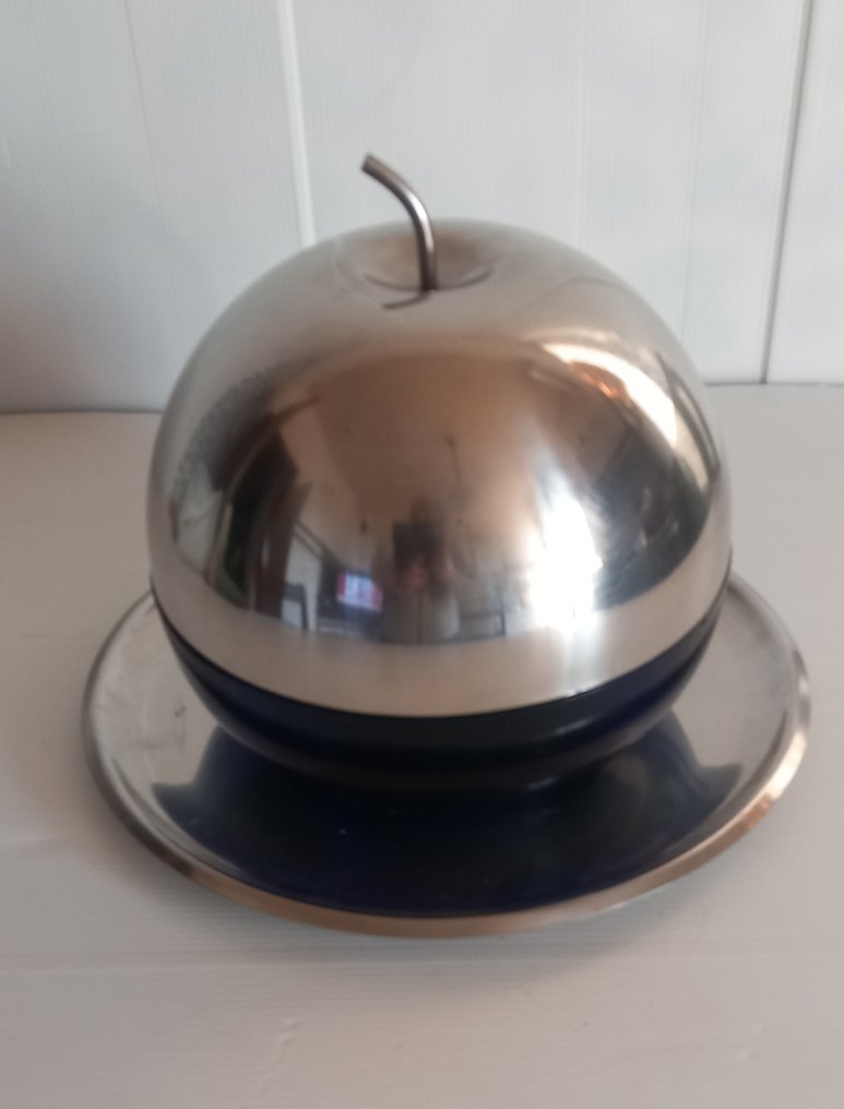 Βάζο μπισκότων - Ανοξείδωτο ατσάλι και γυαλί. #3.2