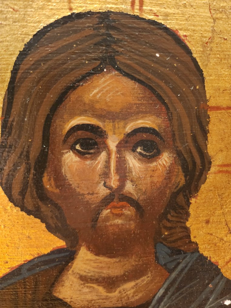 Ikon - Kristus pantokrator - Træ - Håndmalet - 22 x 30 cm #3.2
