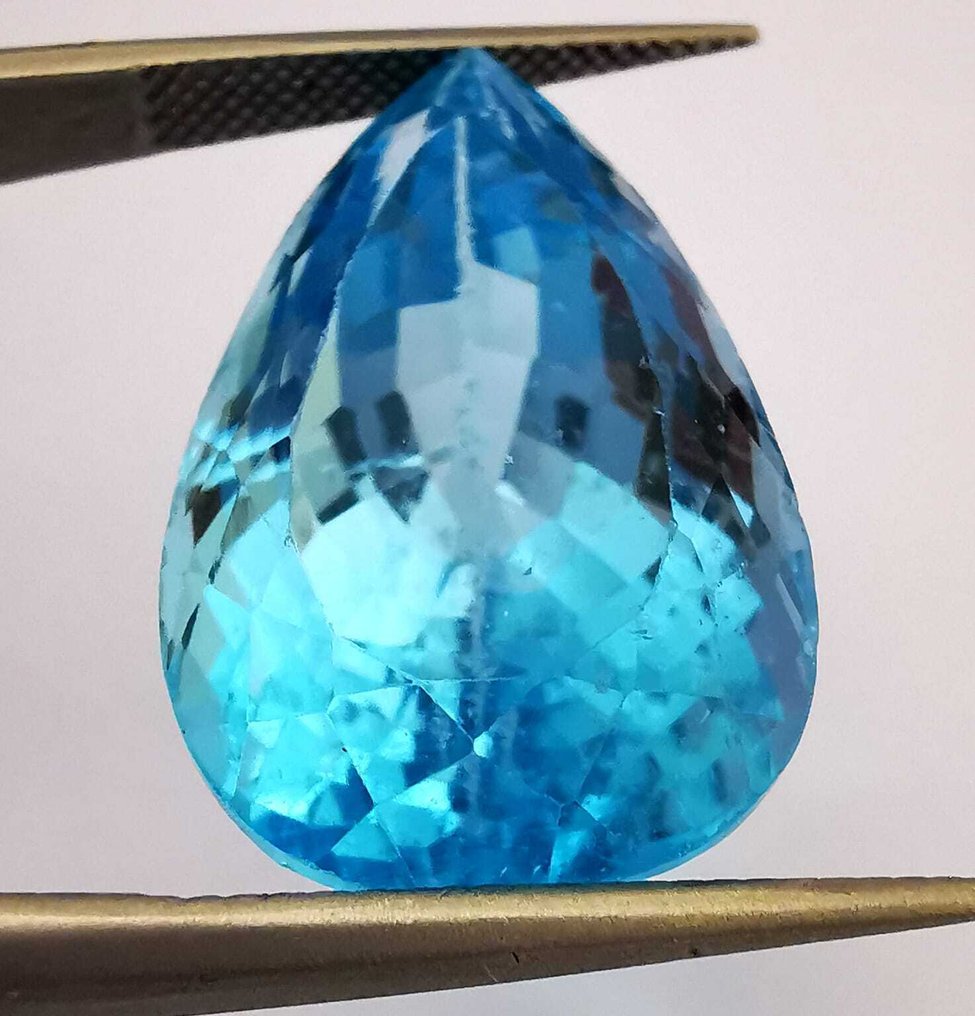 No reserve price Blue Topaz  - 26.92 ct - Antwerp Laboratory for Gemstone Testing (ALGT) - Intense Blue Topaz #2.1