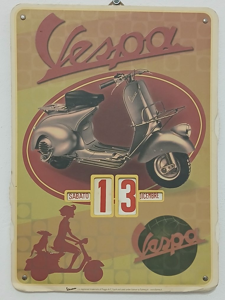 Perpetual calendar - Piaggio - Piaggio Vespa - Italy - Perpetual calendar #4.3