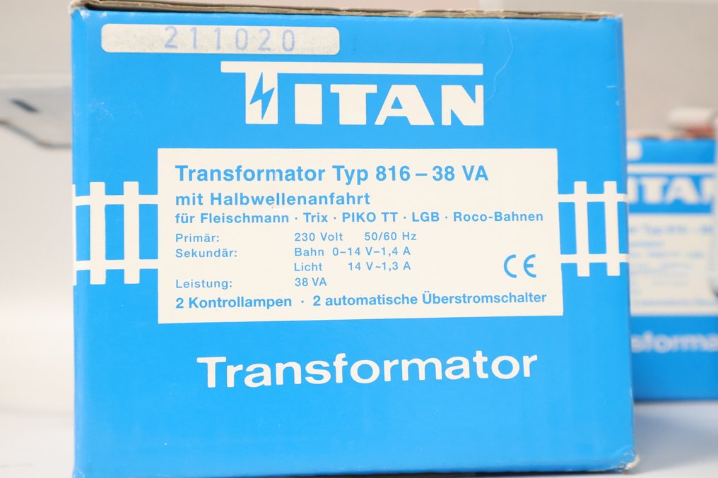 titan H0, G - 816 - Jednostka sterująca do modelów kolejowych (3) - 3 sztuki transformatorów typu 816 #3.2