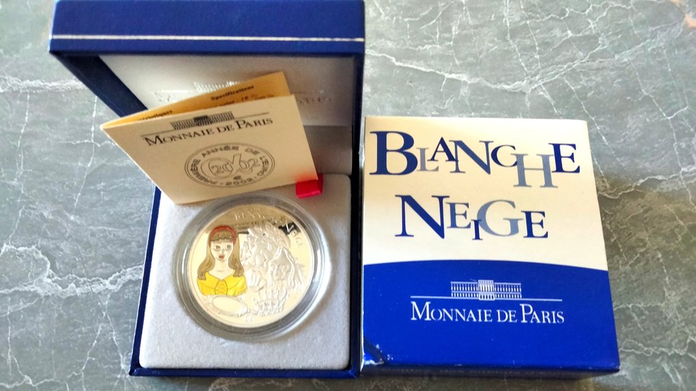 Γαλλία. 1 1/2 Euro 2002 "Blanche Neige" Proof (χωρίς τιμή ασφαλείας) #1.0