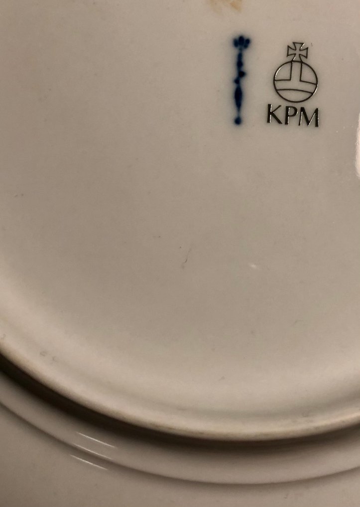 KPM Berlin / Königliche Porzellan - Πιάτο (2) - Πορσελάνη - Durchbruch & Brandenburg #3.2