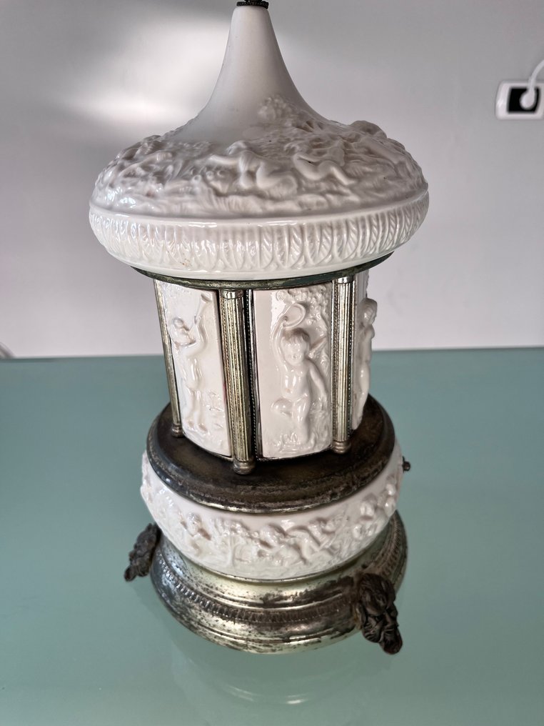 Portasigari - Porcellana, Placcato argento #2.1