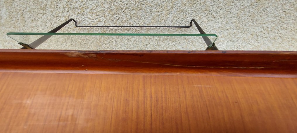 Silvio Cavatorta - 床头柜 (2) - 木, 金属, 玻璃, 黄铜 - 浮动床头柜 #3.2