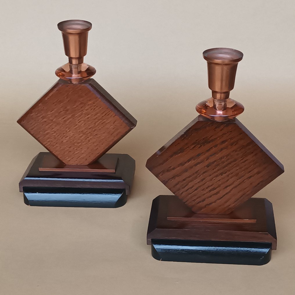 Candeliere (2) - Legno, Rame, Vetro #4.3