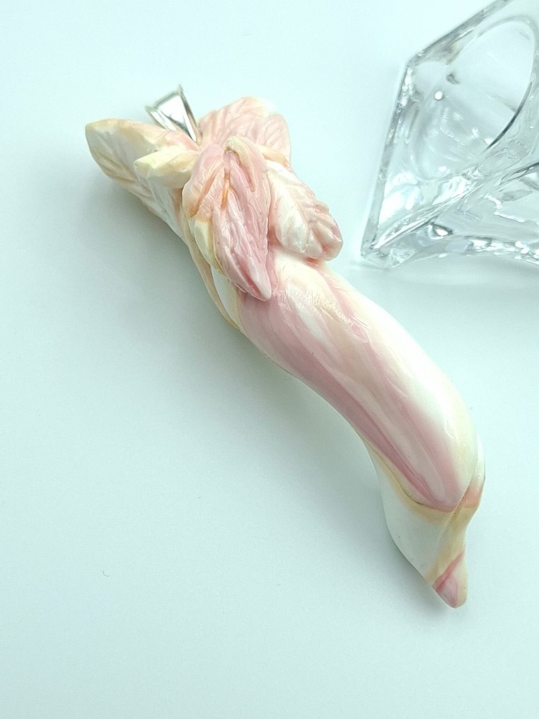 Zonder minimumprijs - Hanger Zilver -  215.00ct. tw. Carneool - Cameo antiek hanger #2.1