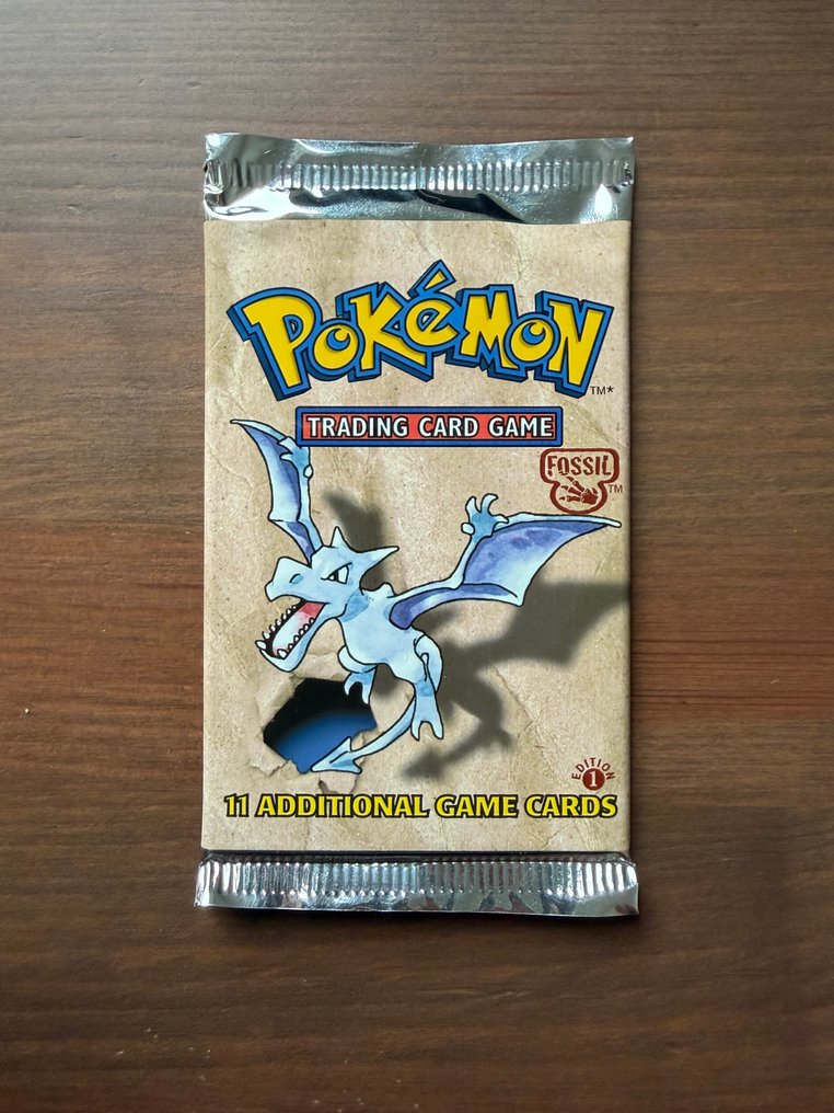 Pokémon - 1 Booster pack - Aerodactyl - 1st Edition - 21.045g - WOTC - Fossil #1.0