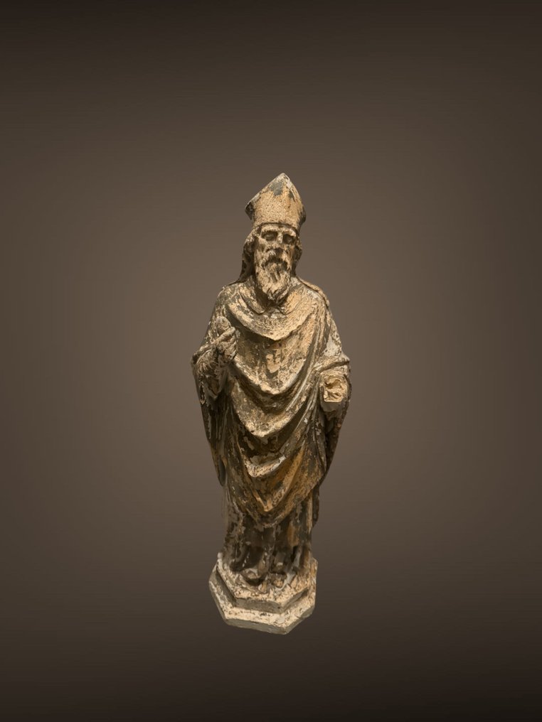 Scultura, Sculptuur Sint / 19e eeuw - 53 cm - Gesso #1.0