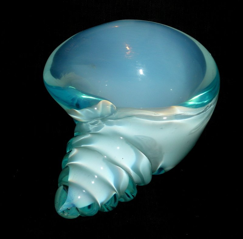 S.V.C.C. Vetri d'Arte - Flavio Poli - Vaas -  Conchiglia  - Glas - schelpvormig #1.0