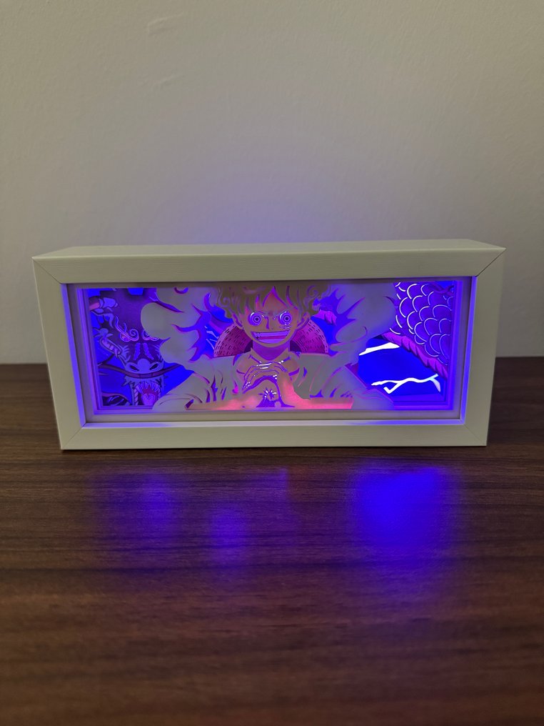 Lampada da tavolo - Legno - One Piece-inspired RGB Light Shadow Box #1.0