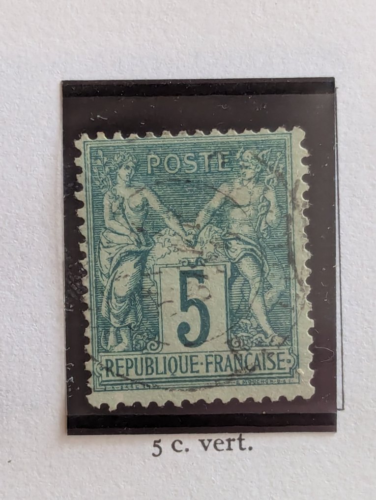 Francia 1870/1900 - Rare Ensemble classico Sage tipo I e tipo II completi - Yvert N° 61 à 105 avec nombreuses variétés #4.3