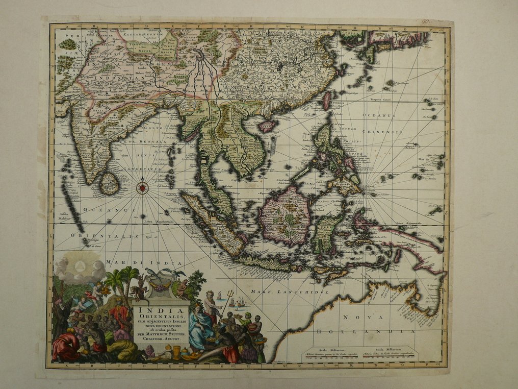 Ασία - Ινδονησία / Φιλιππίνες / Κίνα / Αυστραλία; Matthias Seutter - India Orientalis - 1721-1750 #1.0