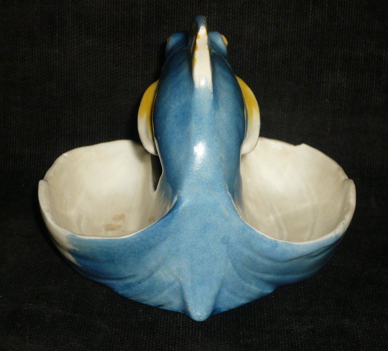 Théodore Haviland, Limoges - Édouard Sandoz (1881-1971) - Saltkjeller - Dobbel fiskformet salière - Porselen #2.1