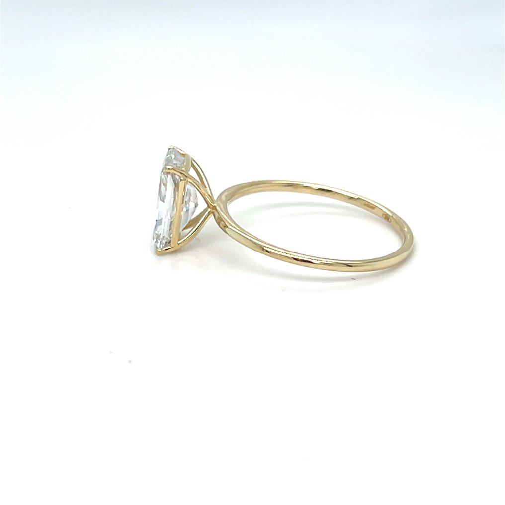 Zonder minimumprijs - Ring - 14 karaat Geel goud - 2.02ct. tw. Diamant (Lab-grown) #4.3