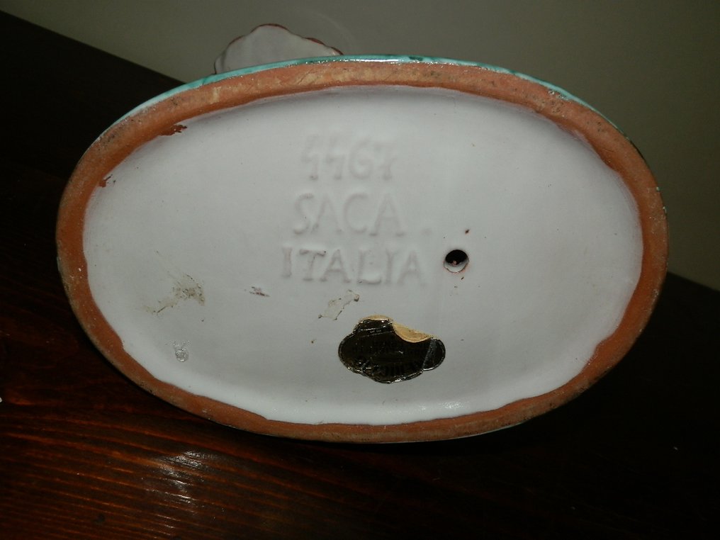 S.A.C.A Sesto Fiorentino,Leopold Anzengruber - Statue, Fanciulla con papere - 14 cm - Ceramic #4.3