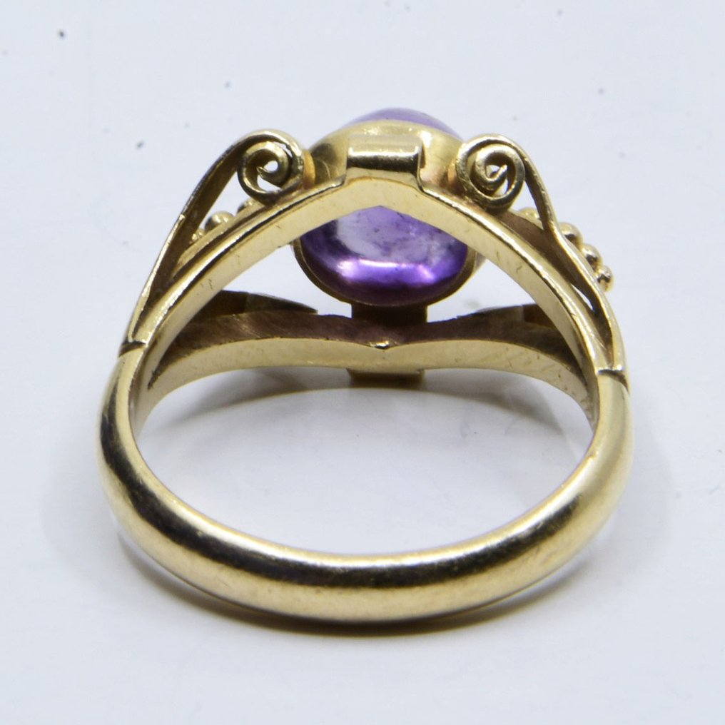 Ring - 18 kt. Yellow gold -  1.73ct. tw. Amethyst #3.2