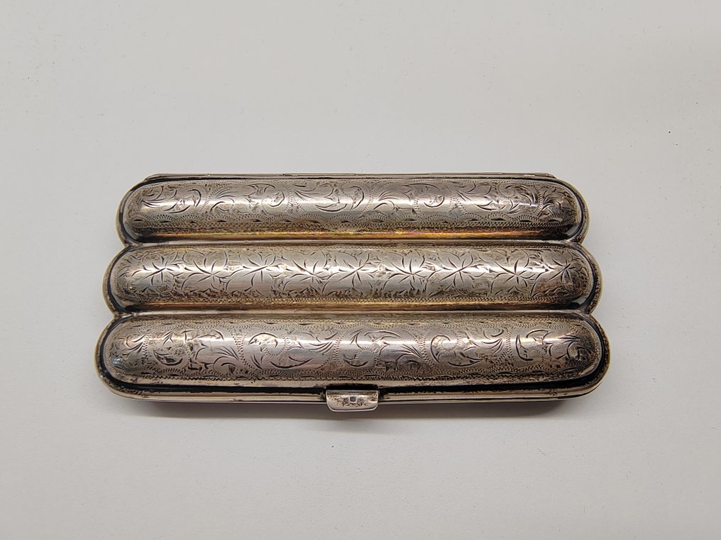 AC Jackson & Co, Birmingham - Βάση πούρων - .925 silver - Αρχαίο κουτί για πούρα #1.0