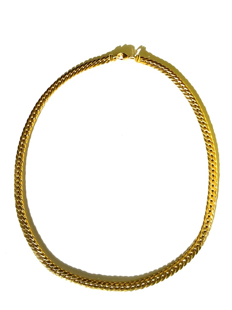 链 - 18K包金 黄金 - 1980年编织链条 #1.0