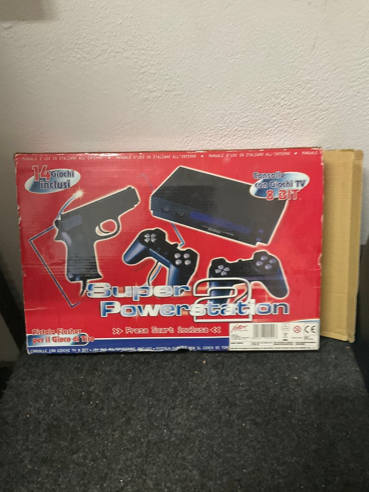 Super Powerstation - 8-BIT (clone) - Famicom clone system that looks like a PS2 - Konsola do gier wideo - W oryginalnym pudełku #3.2