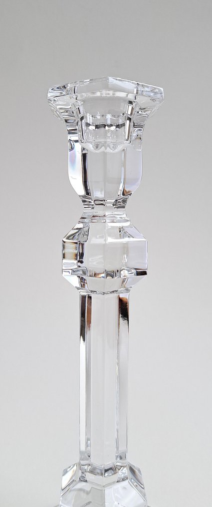 Val Saint Lambert - Candleholder (2) - Crystal - Galatée model #2.1
