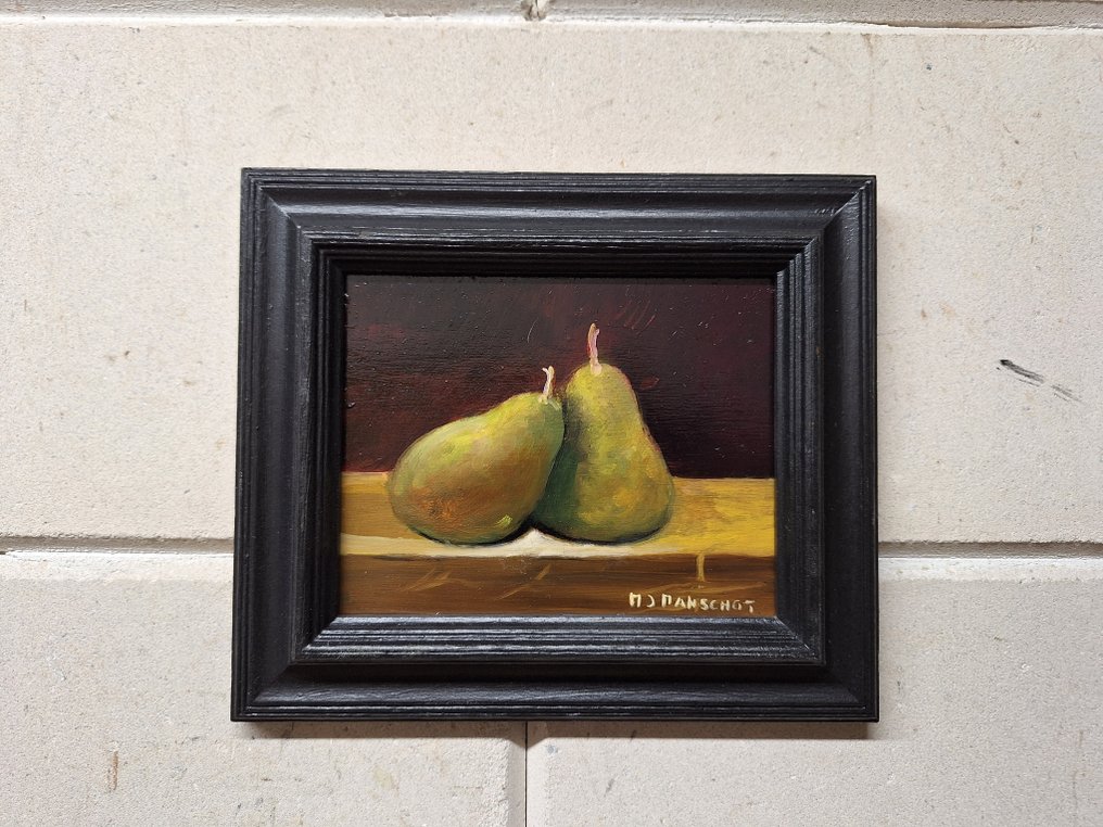 M. J. Manschot (XX) - Twee schilderijen met Appels en twee met Peren #2.1