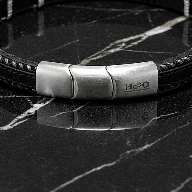 18 克拉 - 基础手链，采用手术不锈钢制作, 黃金 - 手鈪 - 意大利制造 #3.2