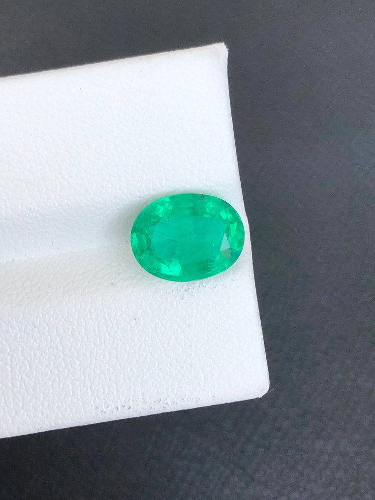 1 pcs  绿色 祖母绿  - 2.42 ct - 国际有色宝石协会（ICA GemLab） #1.0