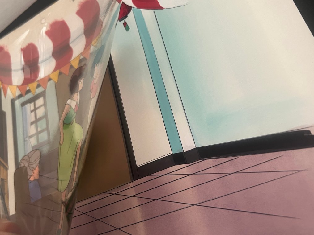 Rumiko Takahashi - 2 Animasjonscel + håndmalt bakgrunn - Ranma ½ - 1989 #3.2