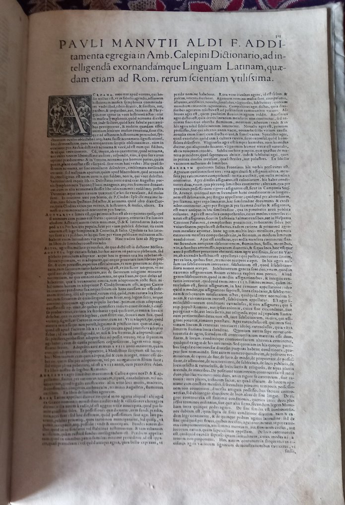 Ambrogio Calepio (Calepini) - Dictionarium hac postrema omnium, Lugdunum - 1559 #1.0