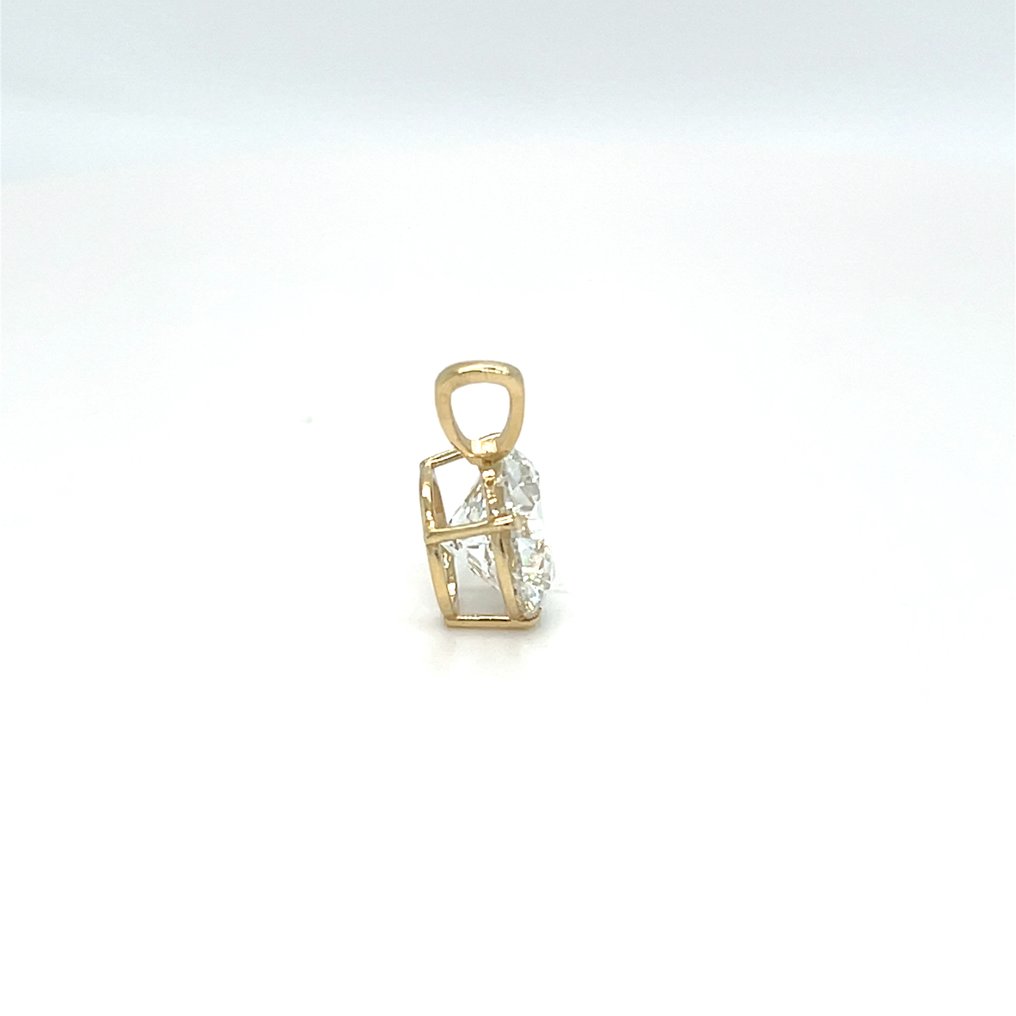 χωρίς τιμή ασφαλείας - Κρεμαστό κόσμημα - 14 καράτια Κίτρινο χρυσό - 2.07ct. tw. Διαμάντι (Εργαστηριακής καλλιέργειας) #3.2