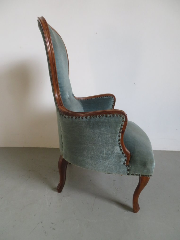 Armstol - Valnød, Fløjl - Levering mulig #3.2